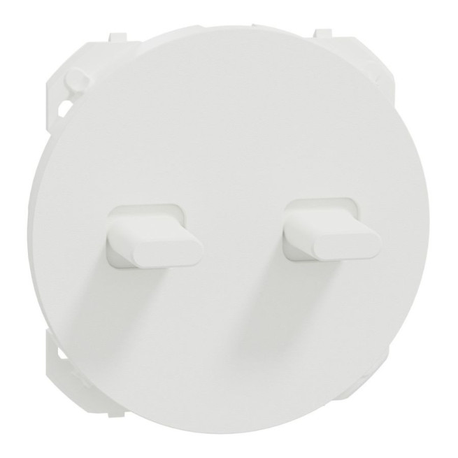Enjoliveur Odace double va-et-vient ou poussoir – Schneider Electric
