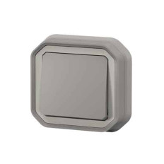 Interrupteur va-et-vient 10AX Gris Plexo