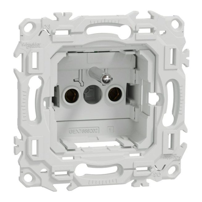 Prise de courant 2P+T affleurante Odace sans enjoliveur | Schneider Electric