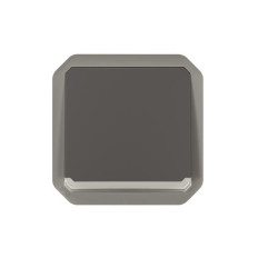 Poussoir NO lumineux Anthracite Plexo