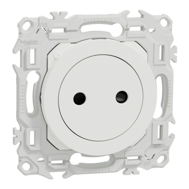 Prise 2P affleurante Odace Schneider Electric | Installation rapide