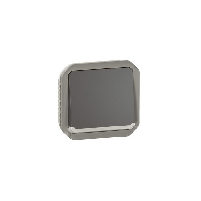 Poussoir NO-NF lumineux Anthracite Plexo