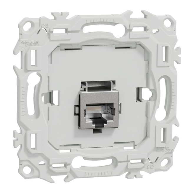 Prise RJ45 Cat.6 STP Odace Schneider Electric – Grade 2TV à 3TV – Sans enjoliveur