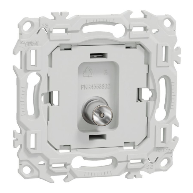 Prise TV simple mâle Odace Schneider Electric – Sortie coaxiale sans enjoliveur
