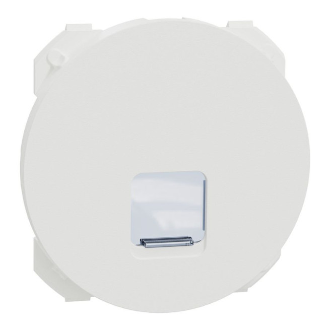 Enjoliveur pour prise RJ45 Odace Schneider Electric – Blanc craie ou Noir onyx