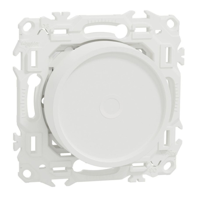 Variateur rotatif connecté Odace Wiser Schneider Electric – Blanc craie ou Noir onyx