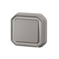 Poussoir NO encastré Gris Plexo