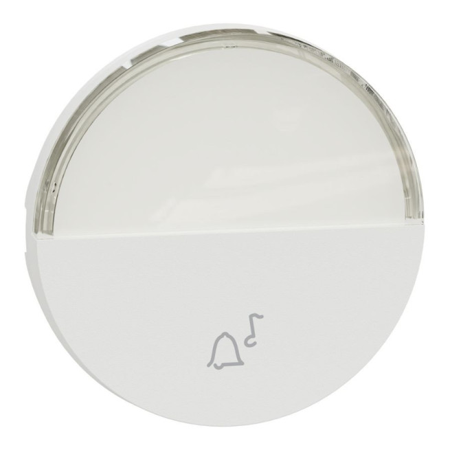 Enjoliveur bouton poussoir porte-étiquette Odace Schneider Electric – Blanc craie ou Noir onyx