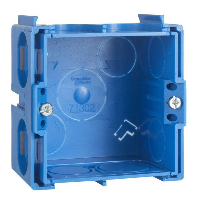 Boîte à sceller carrée 1 poste 74x74 mm P40 Modulo – ALB71301 Schneider Electric
