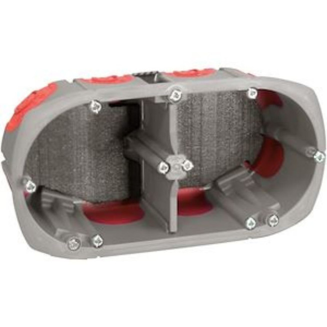 Boîte d’encastrement coupe-feu 2 postes Ø 68 mm profondeur 50 mm Bizline