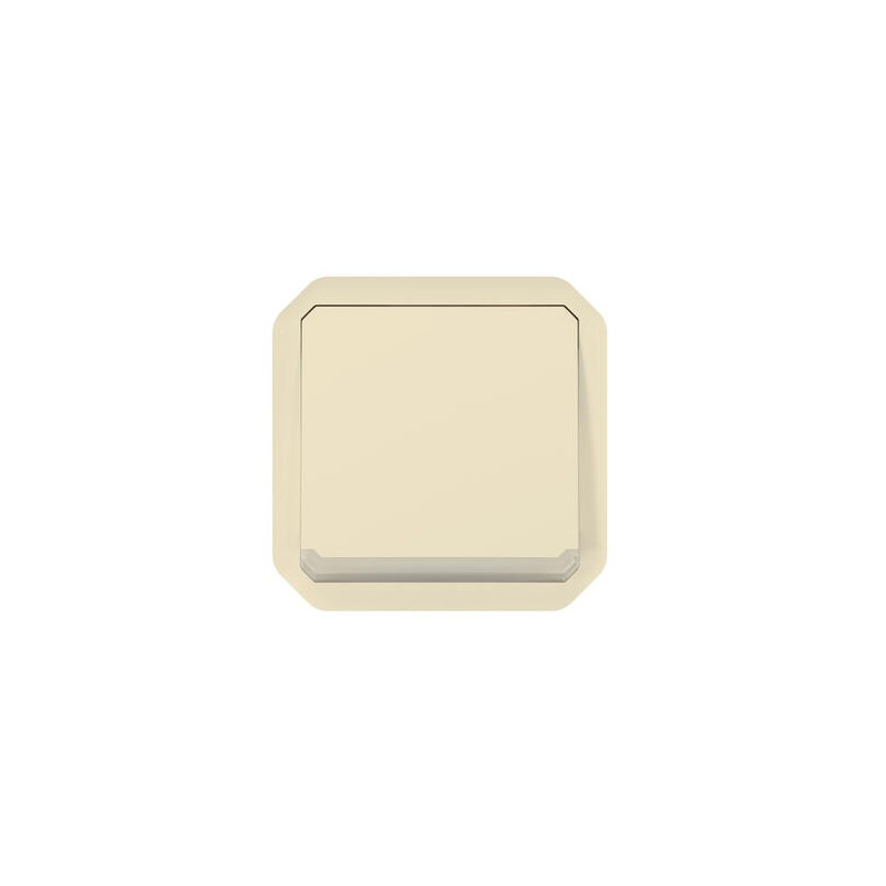 Poussoir NO-NF lumineux Sable Plexo