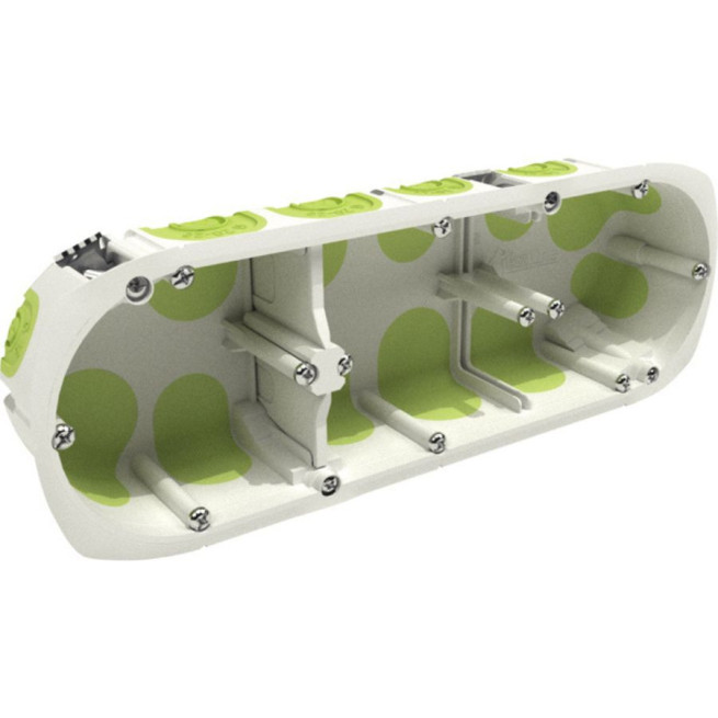 Boîte d’encastrement biosourcée 3 postes Ø 67 mm profondeur 40 mm Bizline BBS