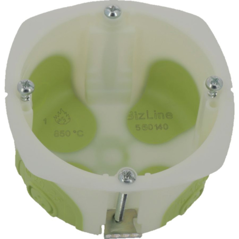 Pack de 100 boîtes d’encastrement biosourcées 1 poste Ø 67 mm Bizline BBS