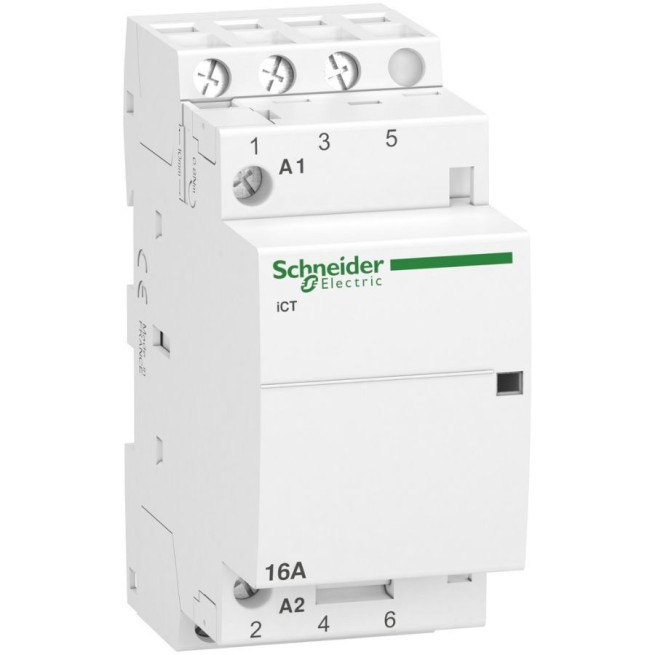 Contacteur tripolaire Schneider Acti9 iCT A9C22813 3P 16 A – Commande modulable