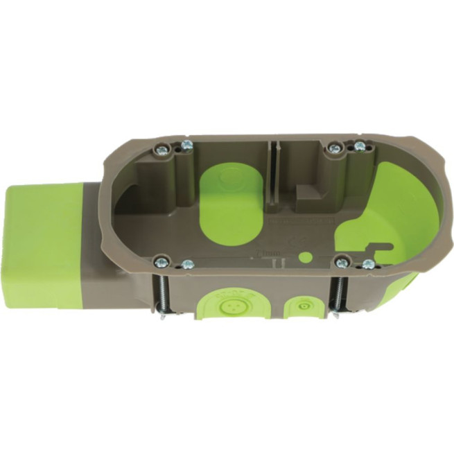 Boîte d’encastrement micro module Bizline R’Box 2 postes Ø 67 mm Profondeur 40 mm