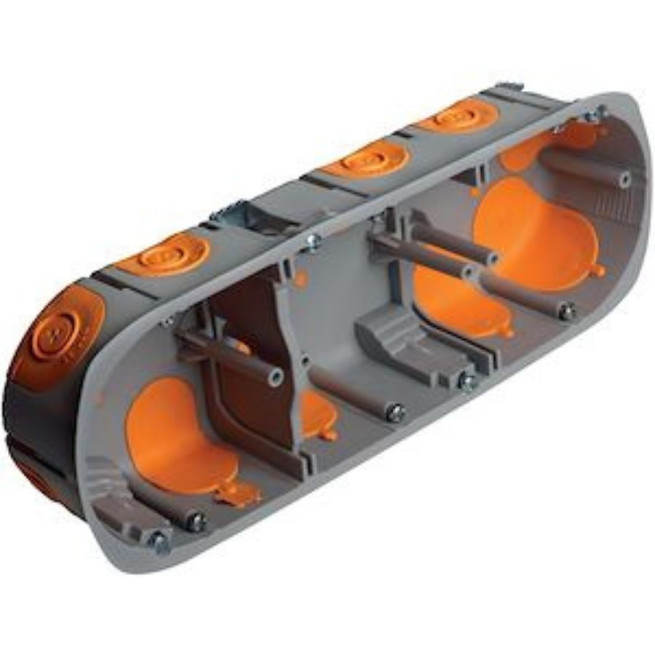 Pack 50 boîtes d'encastrement BBC EMX 3 postes Ø 67 mm - Profondeur 40 mm
