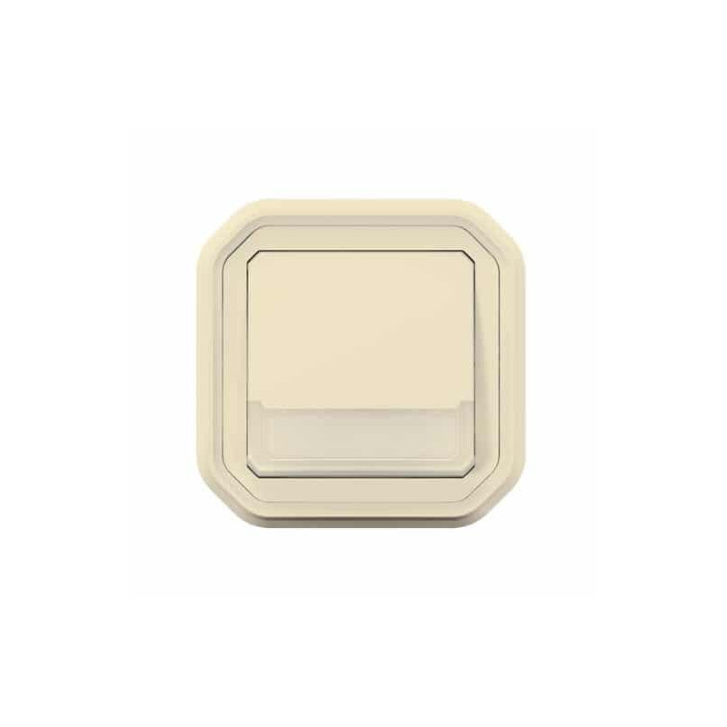 Poussoir lumineux porte-étiquette Sable Plexo