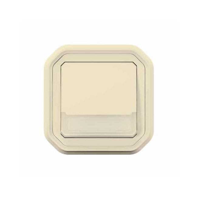 Poussoir lumineux porte-étiquette Sable Plexo
