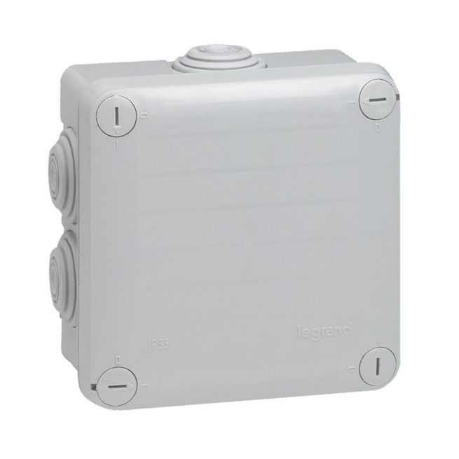 Boîte de dérivation Legrand Plexo 105x105x55 IP55 – Couvercle à vis 1/4 tour