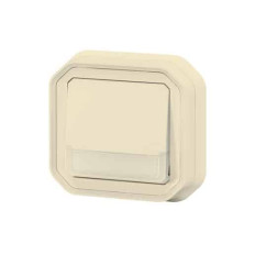 Poussoir lumineux porte-étiquette Sable Plexo