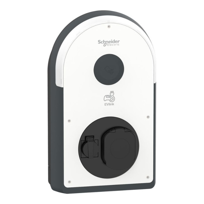 Borne de recharge Schneider EVlink Pro AC 22 kW triphasée T2S + TE