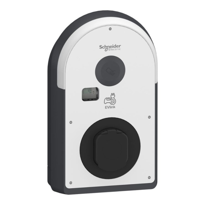 Borne de recharge Schneider EVlink Pro AC 22 kW triphasée compteur MID