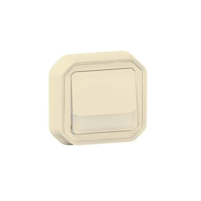 Poussoir lumineux porte-étiquette Sable Plexo
