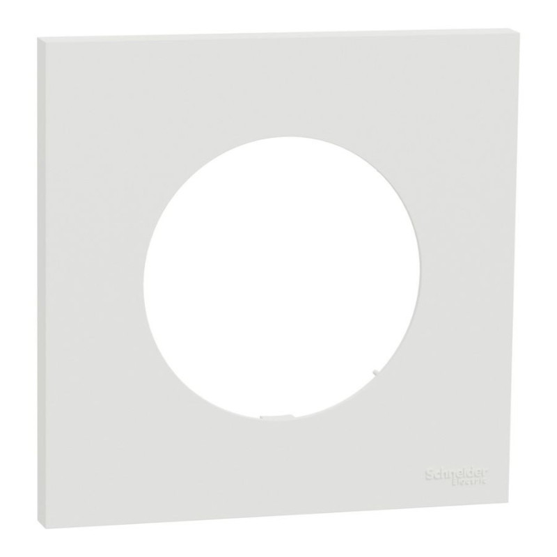 Lot 168 plaques de finition Schneider Odace 1 poste blanc craie