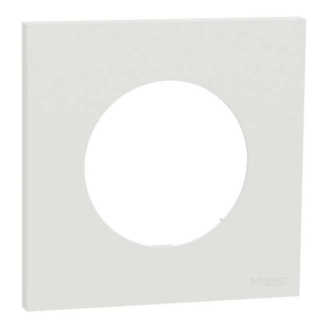 Lot 168 plaques de finition Schneider Odace 1 poste blanc craie