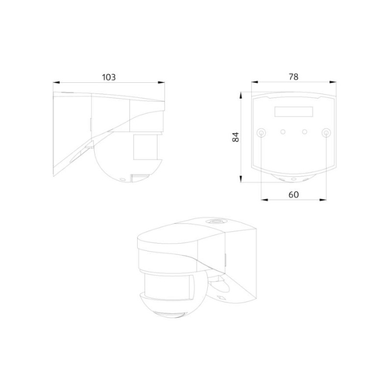 Détecteur de mouvement BEG LC-Click-N 200 mural blanc 200° IP54