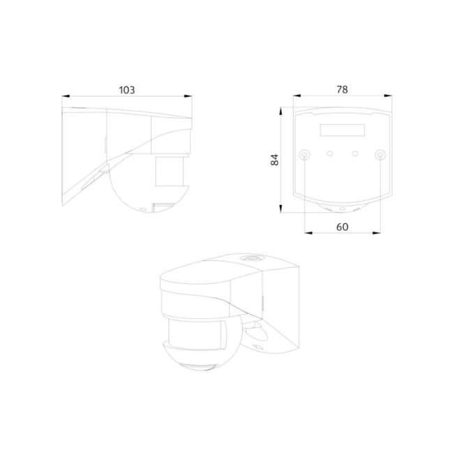 Détecteur de mouvement BEG LC-Click-N 200 mural blanc 200° IP54