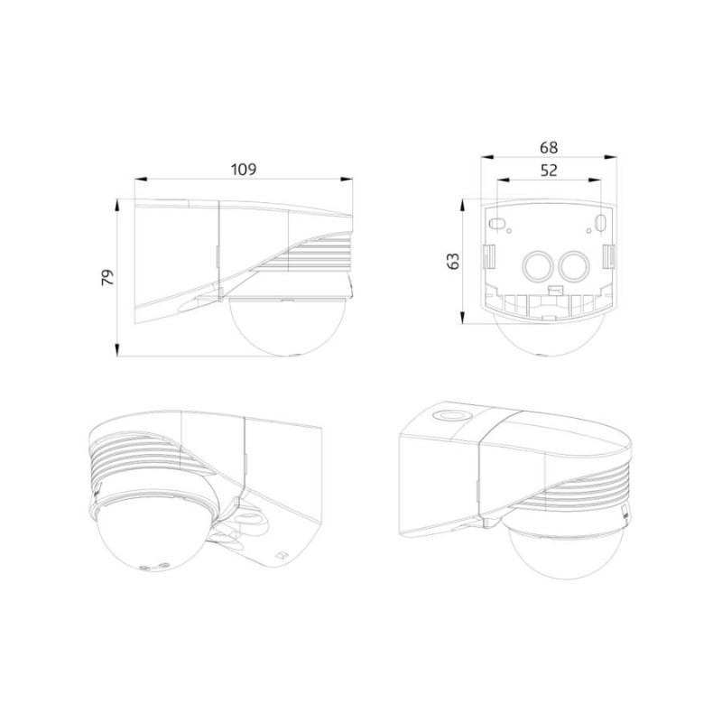 Détecteur de mouvement BEG LC-Plus 280 mural blanc 280° IP44