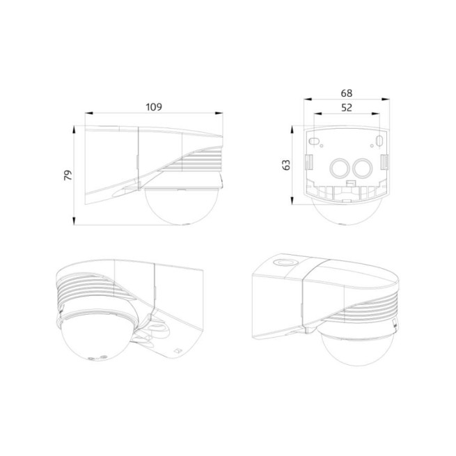 Détecteur de mouvement BEG LC-Plus 280 mural blanc 280° IP44
