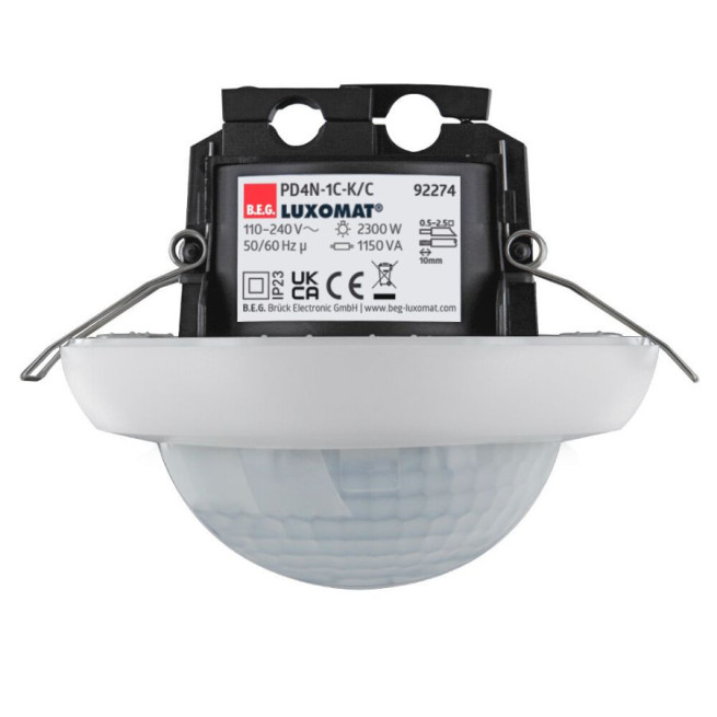 Détecteur de mouvement couloir BEG PD4N-1C-C-FP faux plafond télécommandable