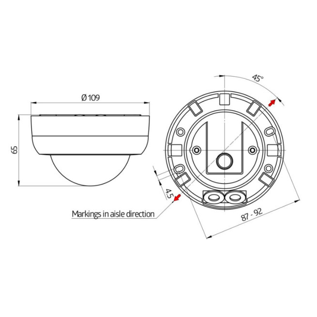 Détecteur de mouvement couloir BEG PD4N-1C-C-AP saillie télécommandable