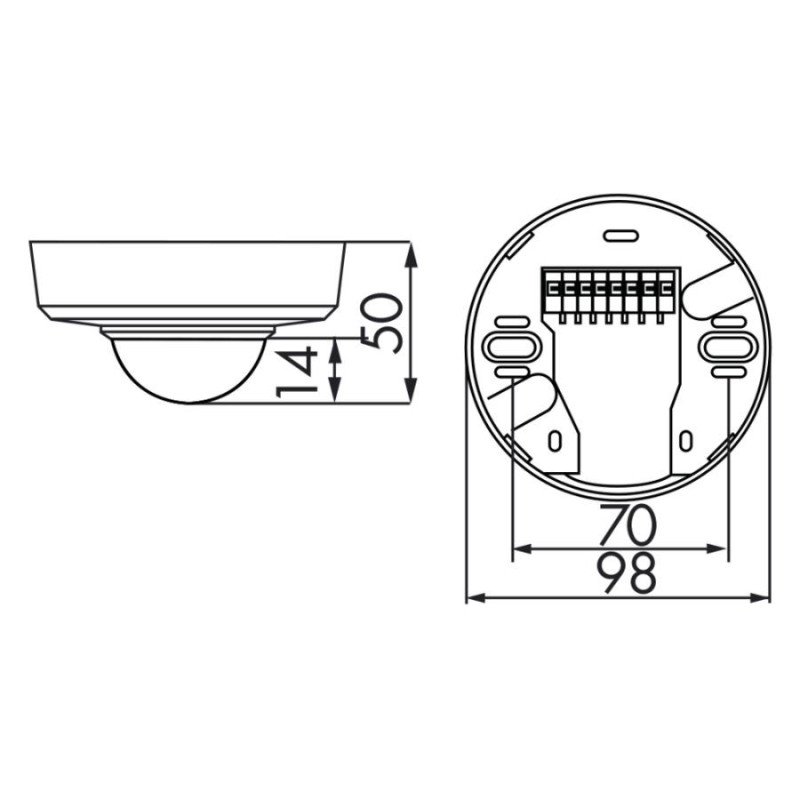 Détecteur de présence plafond BEG PD2-M-1C-AP 360° saillie télécommandable