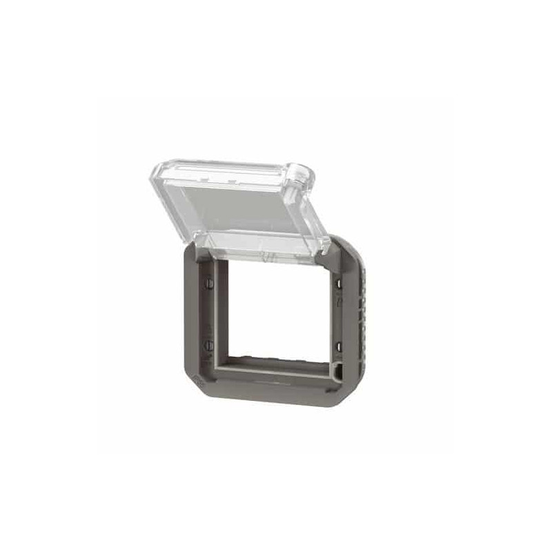 Adaptateur Mosaic verrouillable Anthracite Plexo