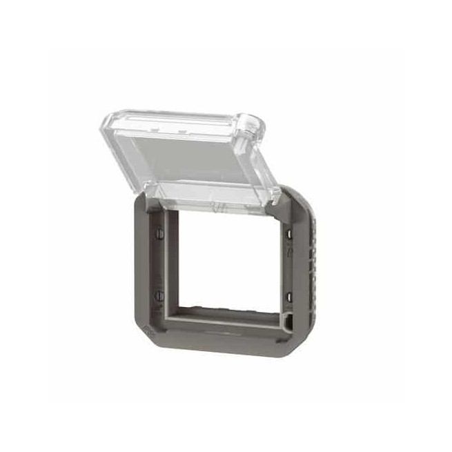 Adaptateur Mosaic verrouillable Anthracite Plexo