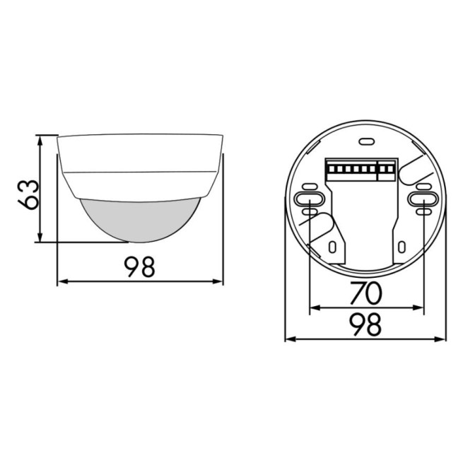 Détecteur de présence plafond BEG PD4-M-1C-AP 360° saillie télécommandable