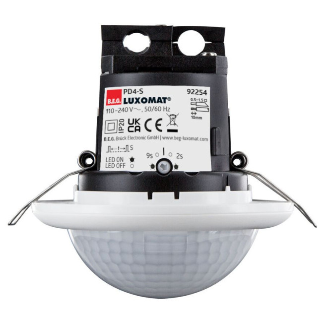 Détecteur esclave plafond BEG PD4-S-FP 360° faux plafond grande portée