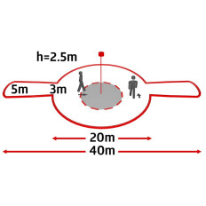 Détecteur esclave couloir BEG PD4-S-C-FP faux plafond grande portée
