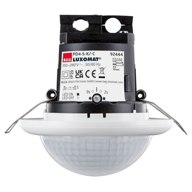 Détecteur esclave couloir BEG PD4-S-C-FP faux plafond grande portée
